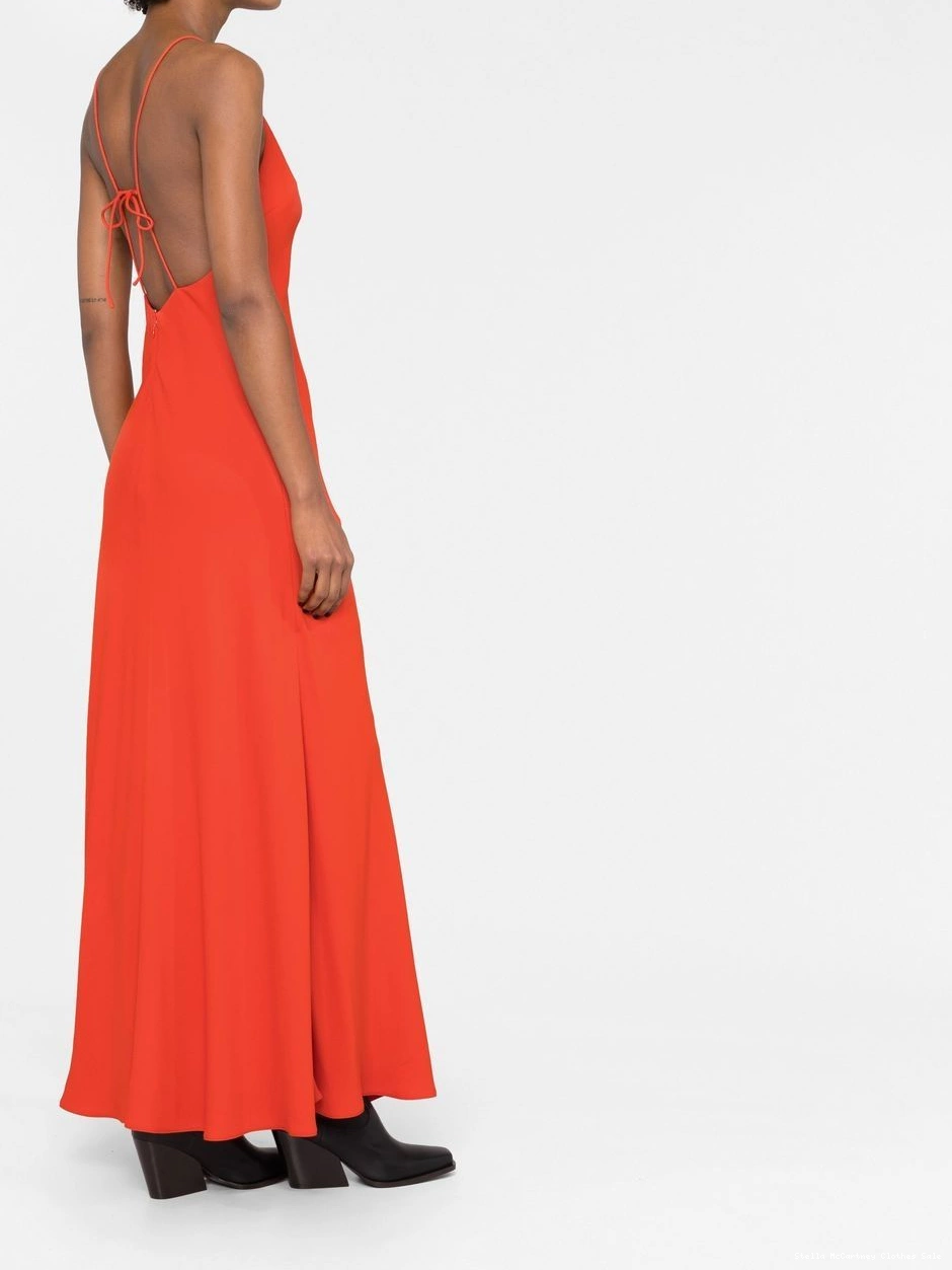 Cheap Women Stella floor-length V-neck McCartney dress 0715